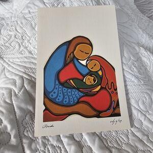 ​Daphne Odjig Pride Woodland Art Card Print 6x9 Anishinaabe Art Xray perspective